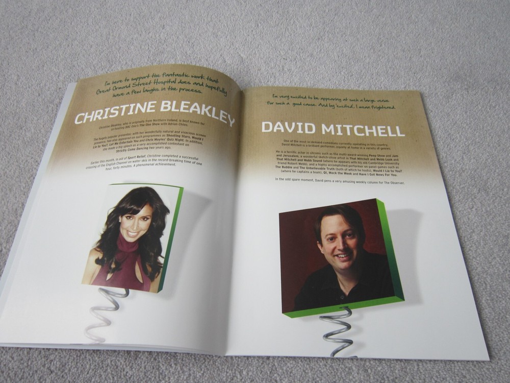 Channel 4's Comedy Gala ,O2 Arena programme,2010 + ticket stubs