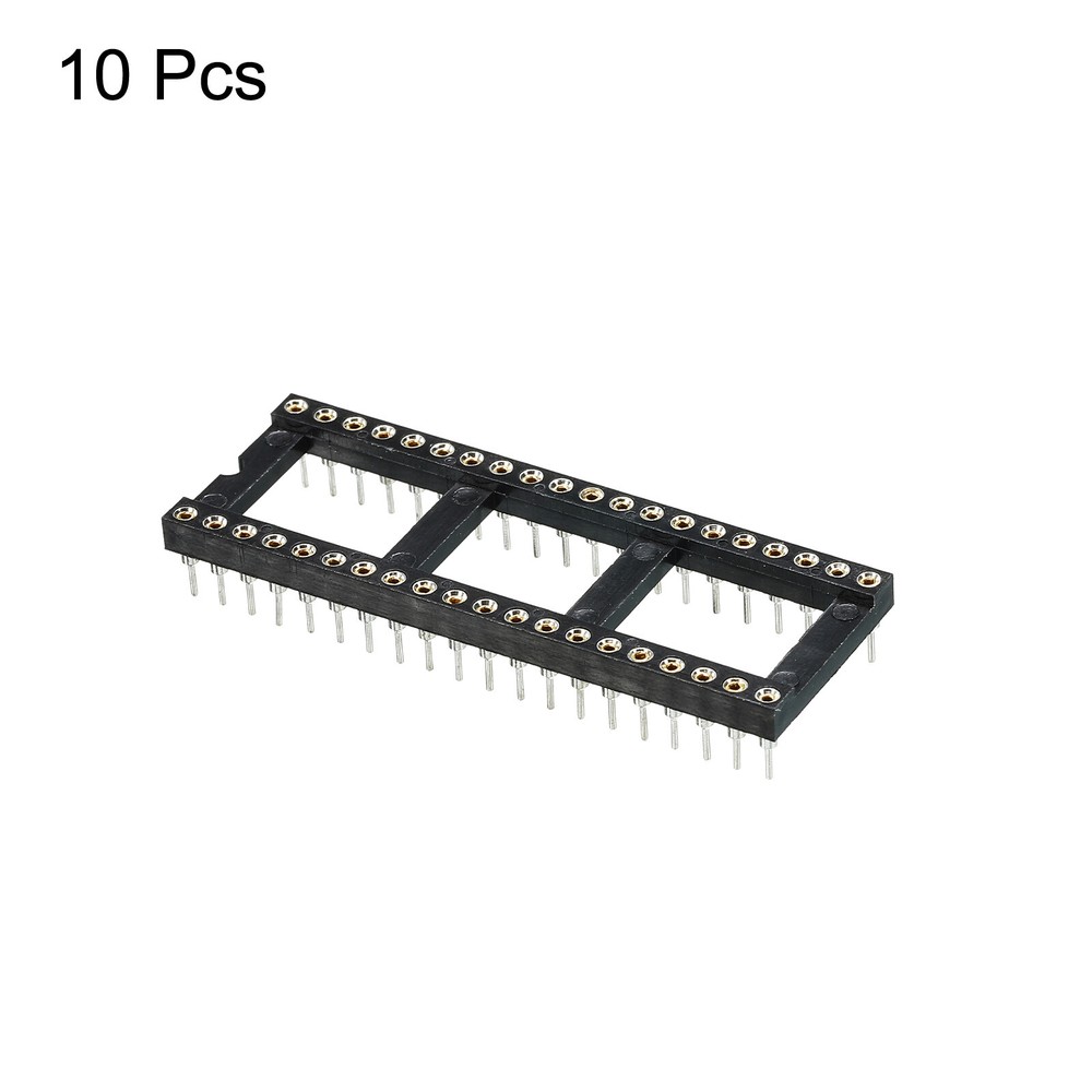 10 Pack DIP IC Chip Socket Adapter Round Pin 40P 2.54mm Pitch IC Socket