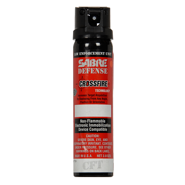 Sabre Red 51CFT30 Crossfire Stream (MK-4) Pepper Spray, 0.33% MC, 3.0 Ounces