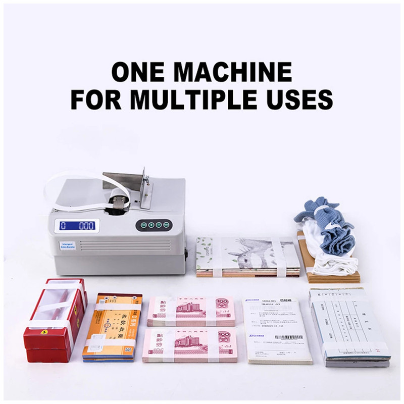 Banknote Bundling Machine Automatic Cash Fast Binding Machine Paper Mon