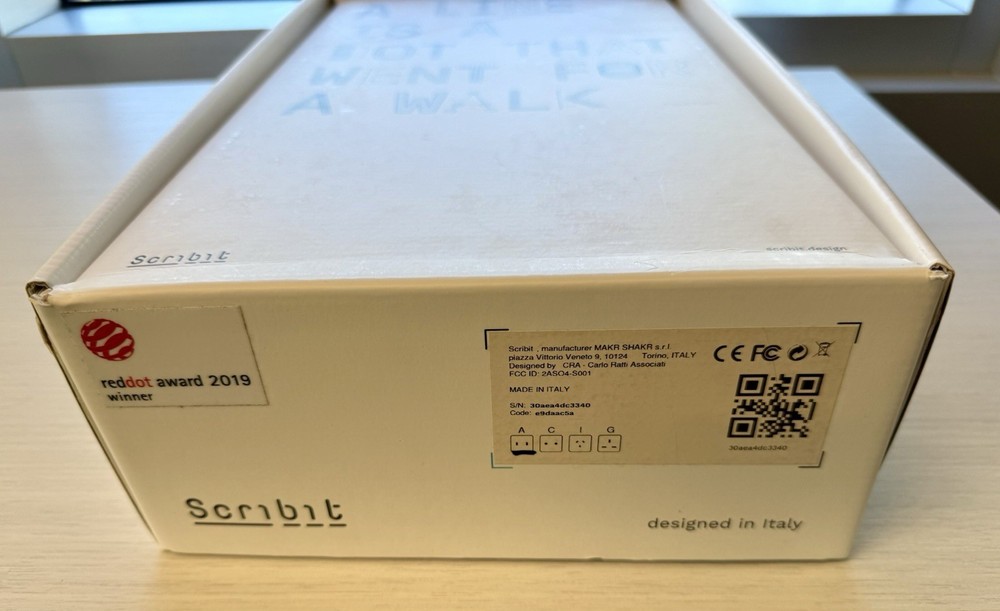 Scribit Design Robot & Erasable - Markers Write On Walls - Complete in Box A++