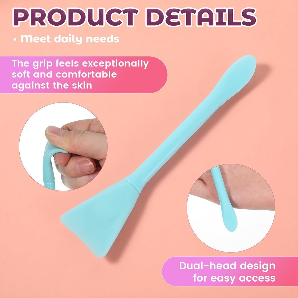 5PCS Random Silicone Face Mask Applicator, Face Spatula Makeup Brush