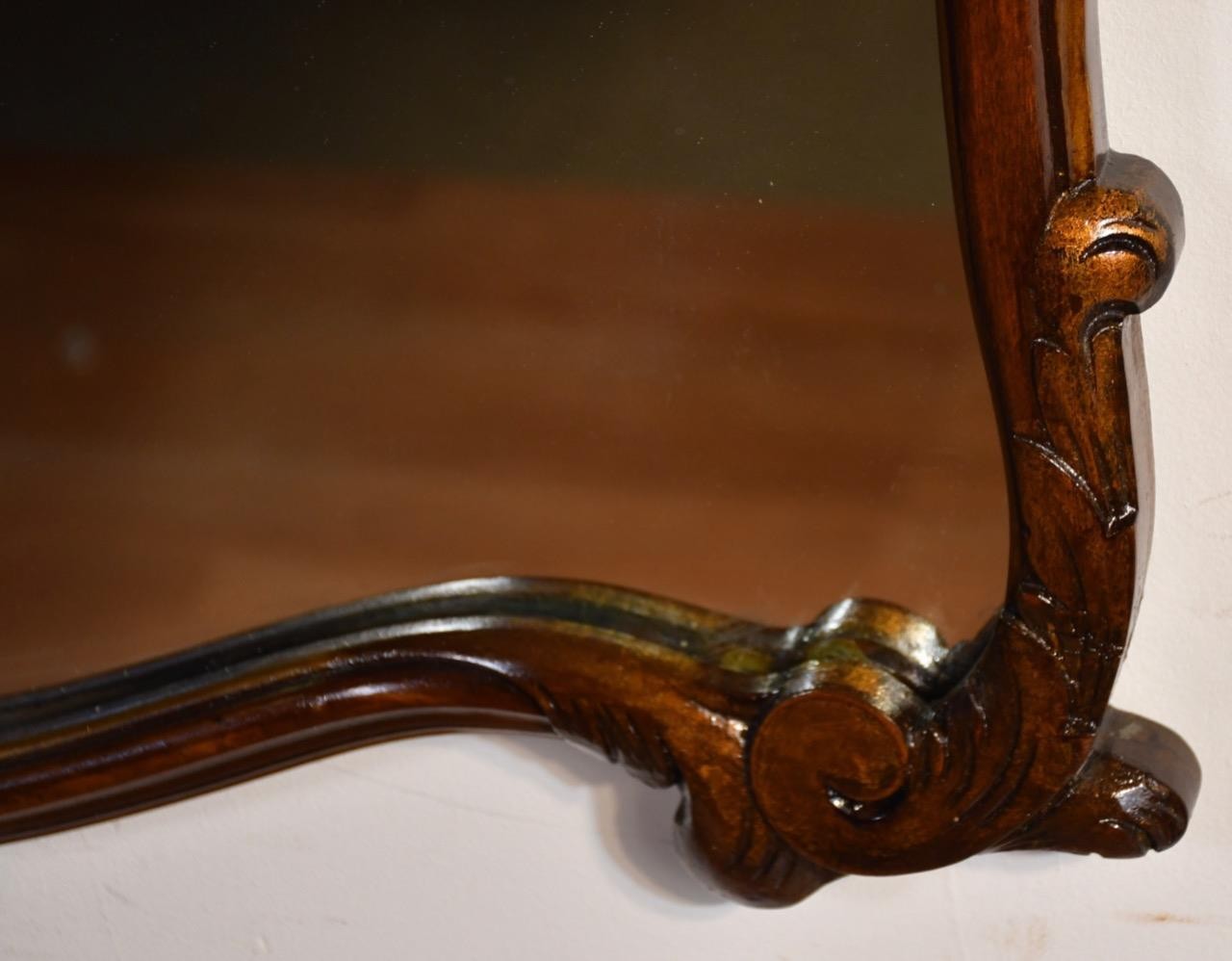 1920s SET of Antique French Satinwood Vanity Makeup table / Chair and Mirror