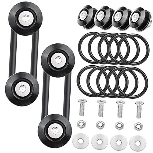 Bumper Quick Release,  JDM Quick Release Holders Front Rear Bumper Black