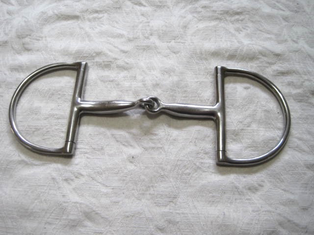 Dee Ring Jointed Snaffle 5'' Stainless Steel Large D Rings