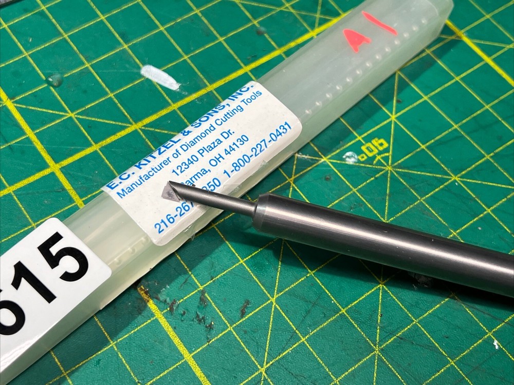 KITZEL PCD SOLID CARBIDE BORING BAR 3/8''SHANK 7'' OAL