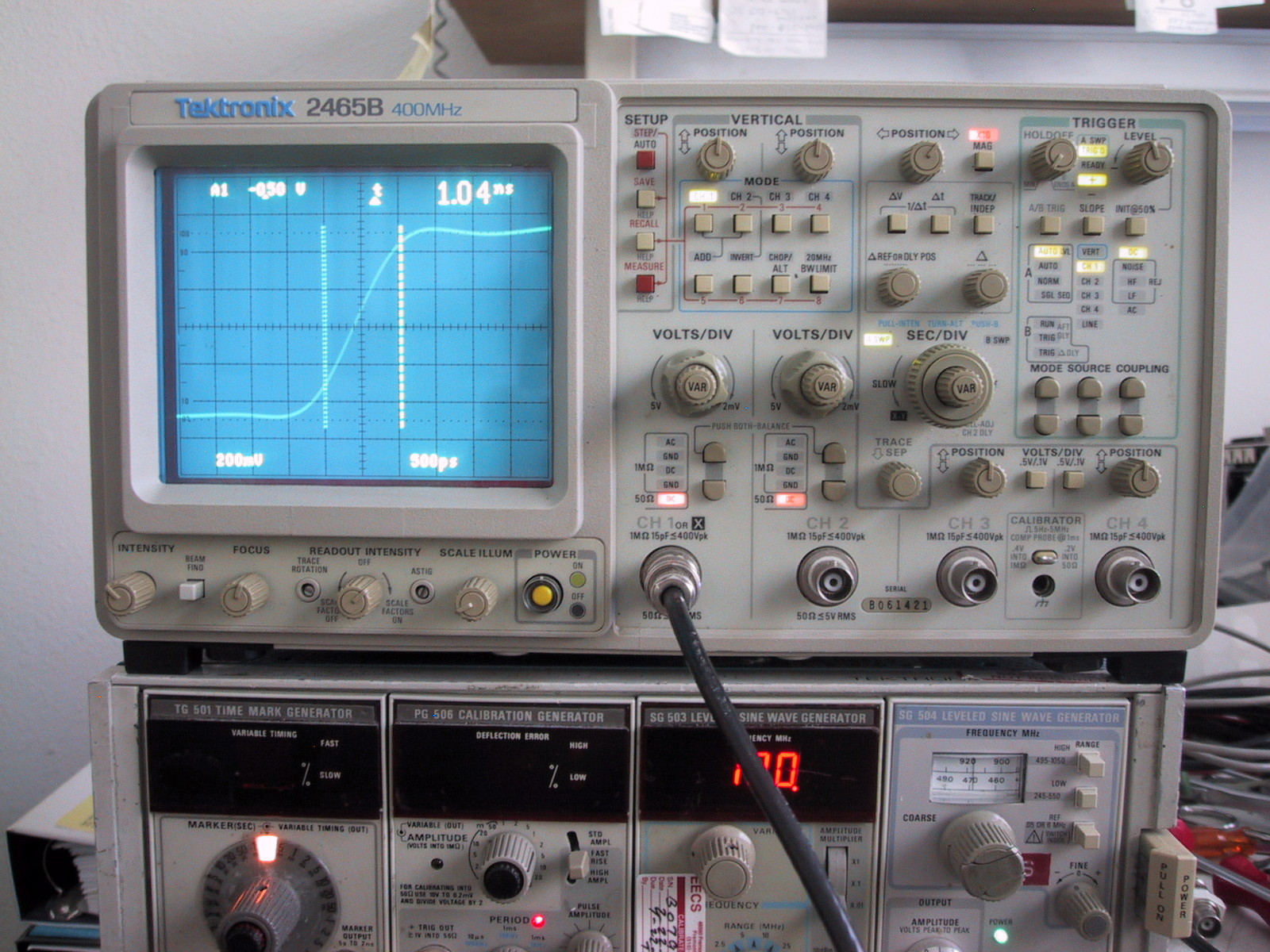 TEKTRONIX 2465B 400MHz 4Chan analog OSCILLOSCOPE, refurbed/cal'd