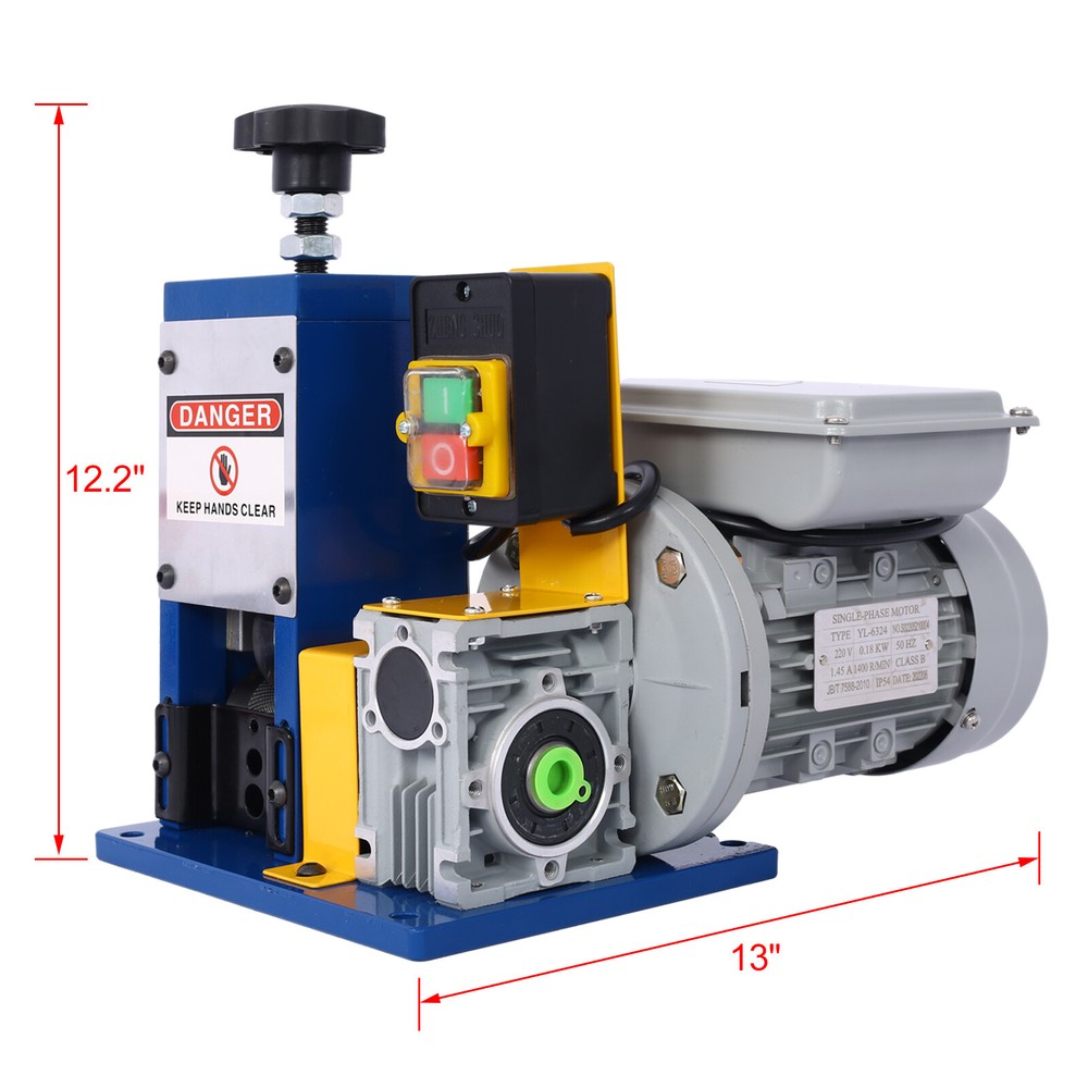 Automatic Electric Wire Stripping Machine for 0.06"-1" Copper Wires Stripper