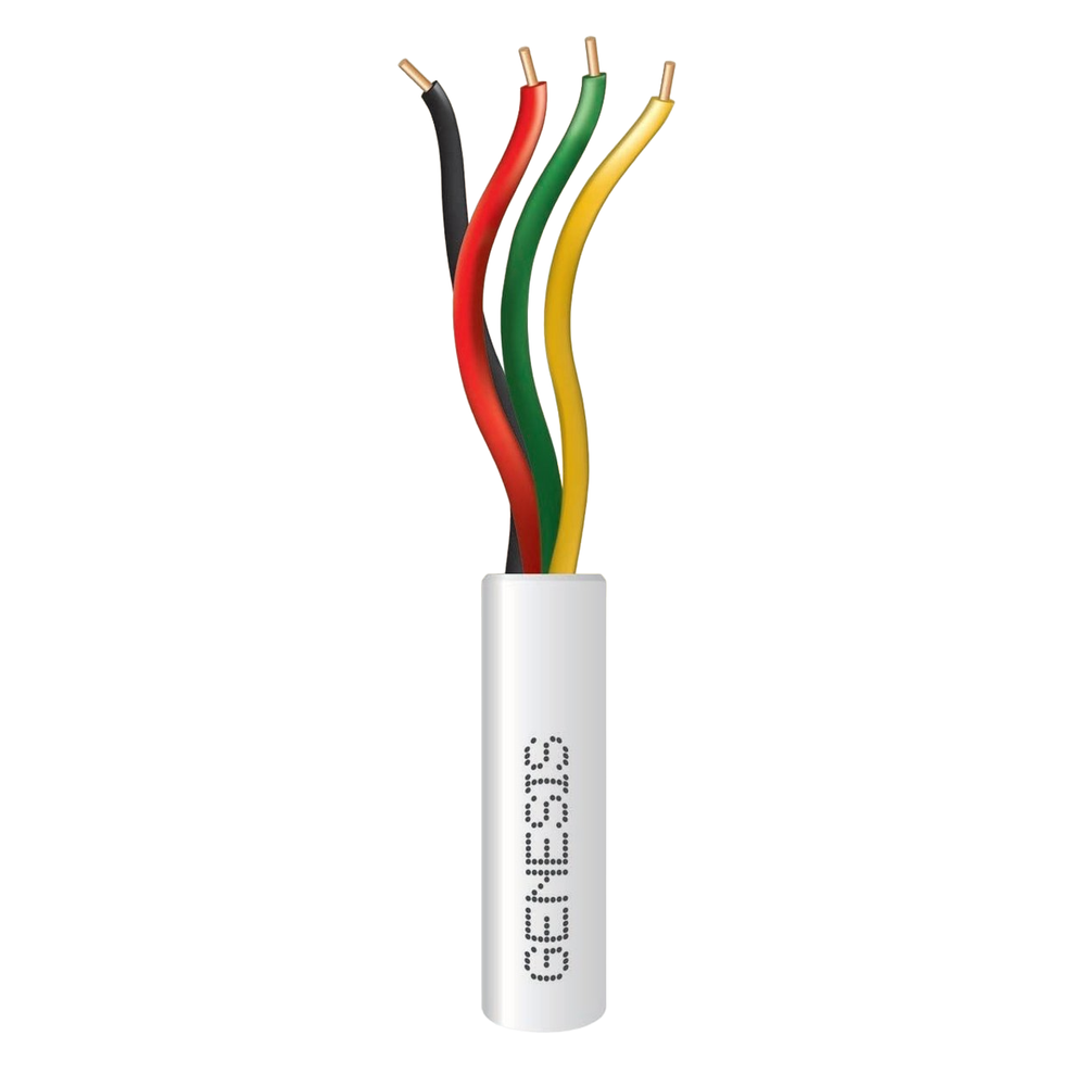 GENESIS 21031101 - 22/4 Solid; Security & Control, Riser, Unshielded, White