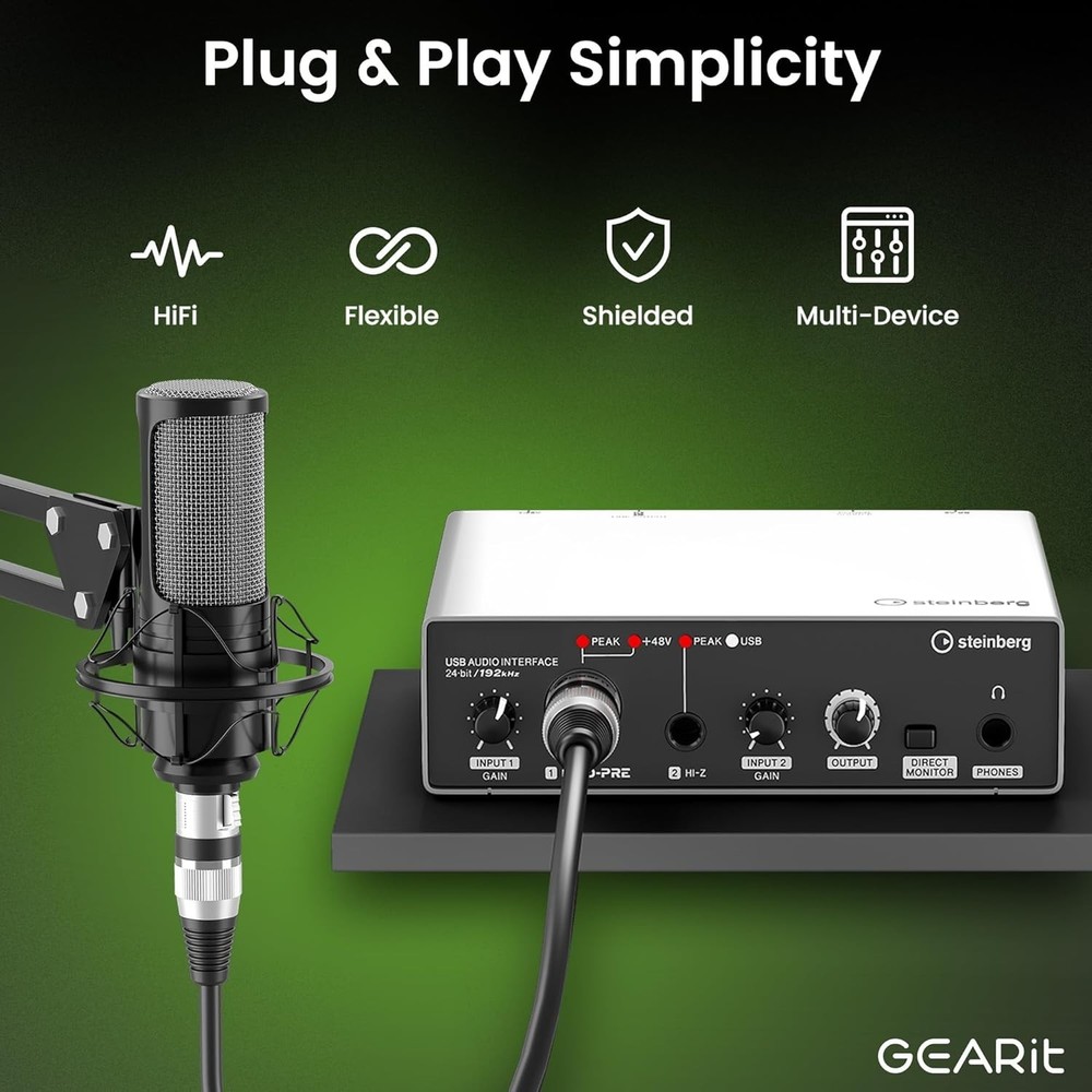 Versatile XLR Cable for Recording Studio
