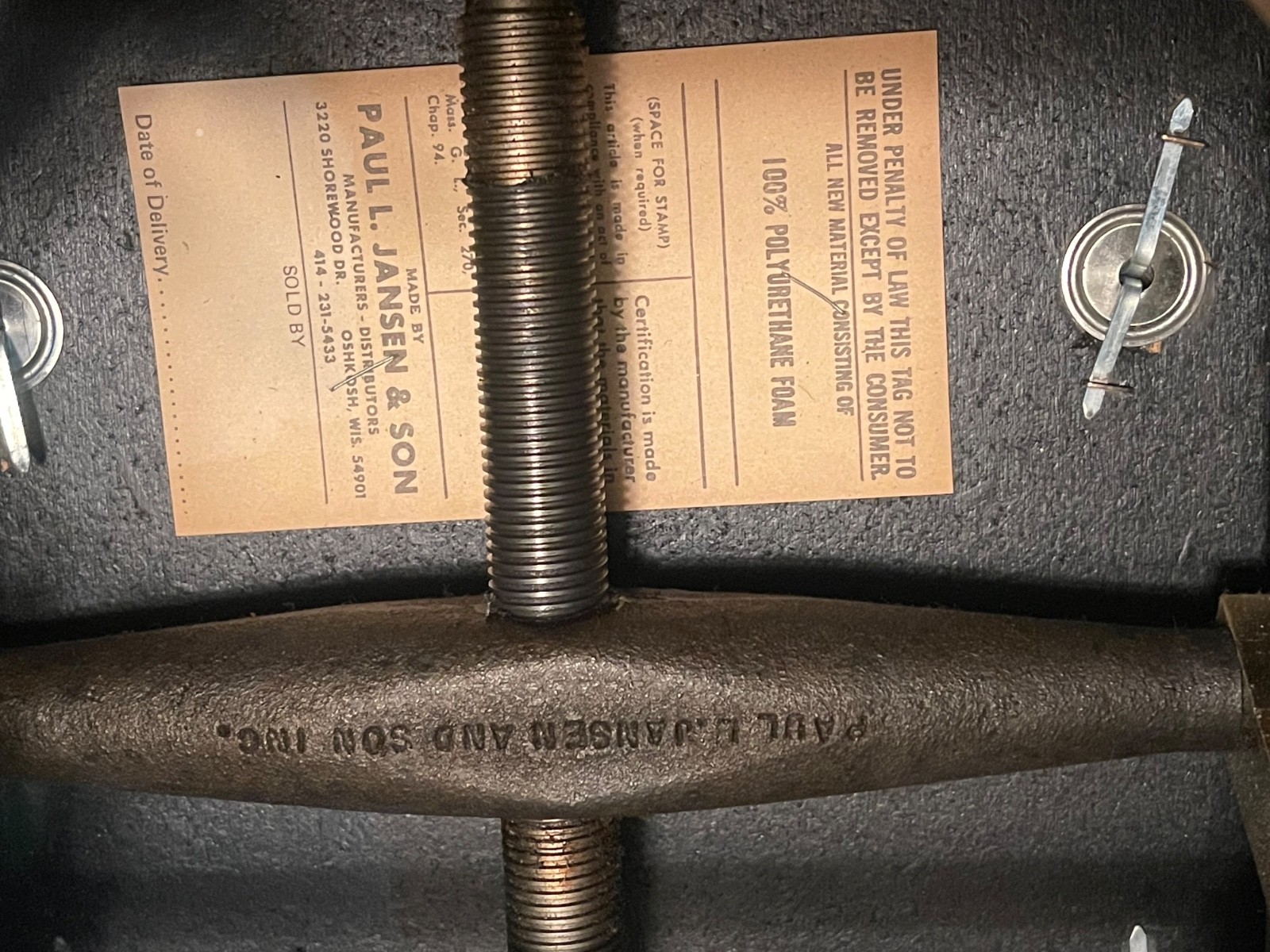 Vintage Paul L. Jansen Flagship Adjustable Artist Piano Bench – Excellent Cond