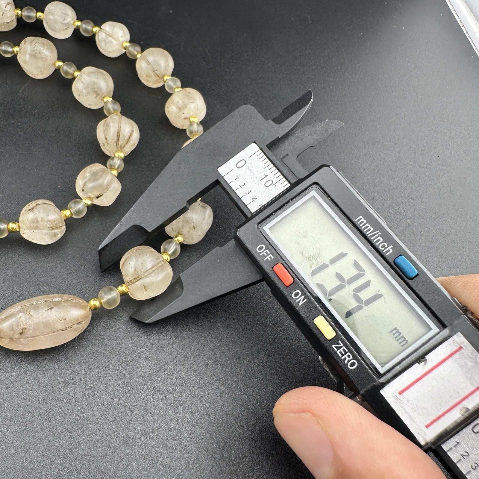 Old Himalayan Regions Crystals ￼ Beads Beads Mala Necklace Rare