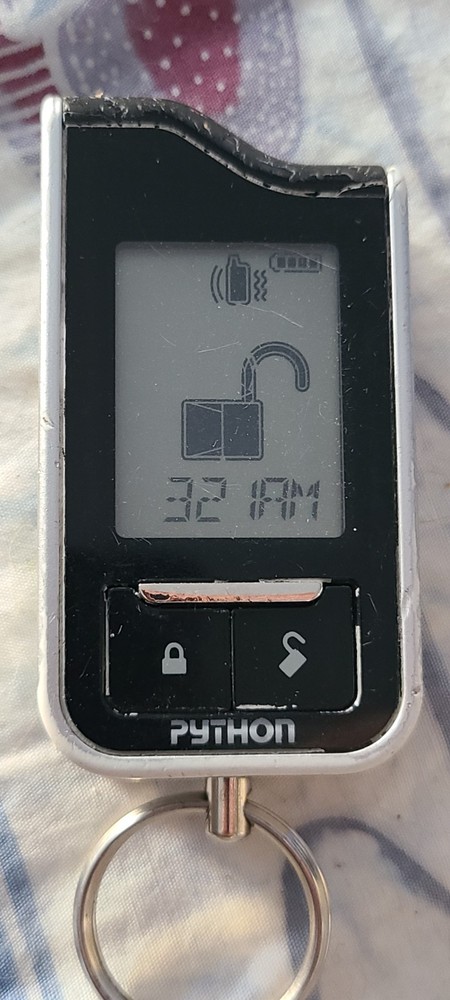 Python 7752P 2-Way LCD Replacement Remote Control fob used