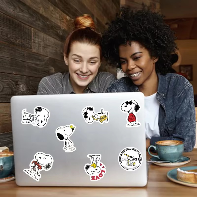 Snoopy Stickers Peanuts 50 Pack Set Waterproof Cute Decal Sticker Set Woodstock