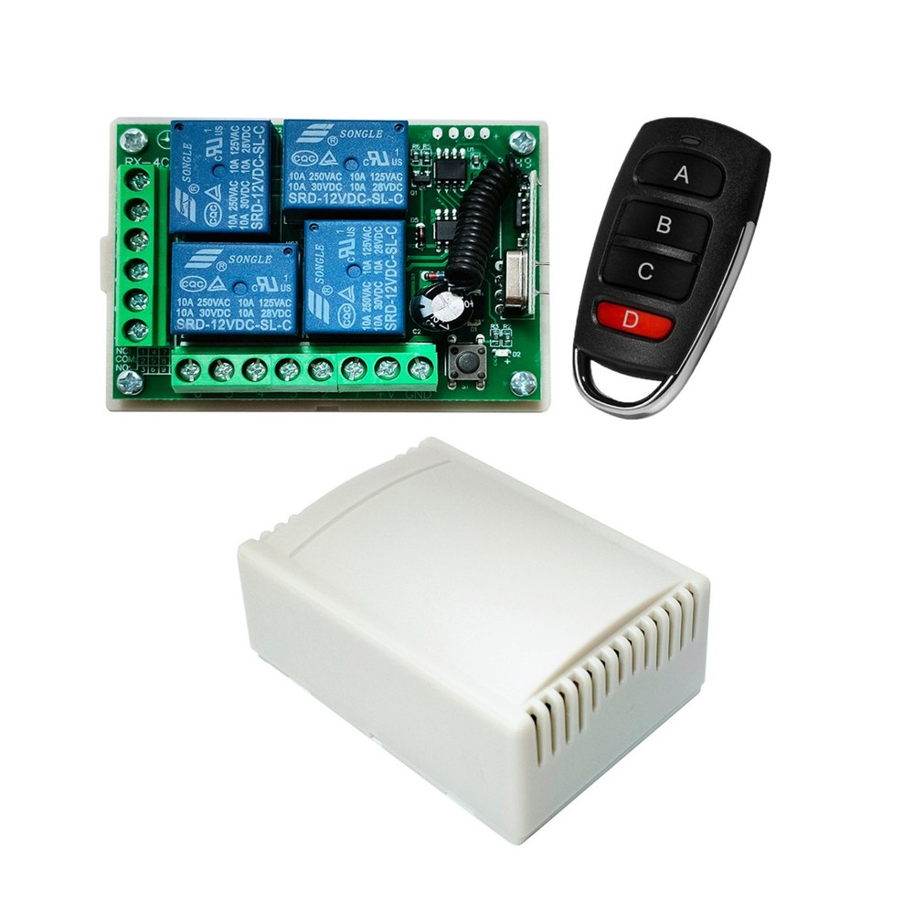 Wireless Remote Control KR1204+2KT06 Channel Relay Switch Transmitter+Receiver