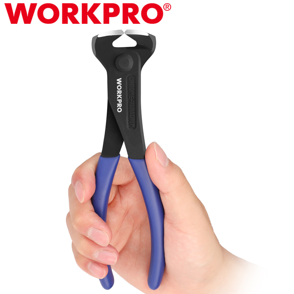 WORKPRO Nail Puller End Cutting Pliers 7Inch High Leverage End Cutting Nipper US