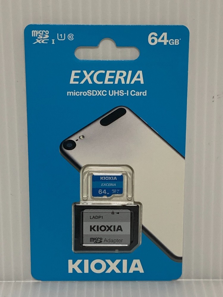 KIOXIA microSDXC UHS-I memory card 100MB/s Class 10 with SD conversion adapter