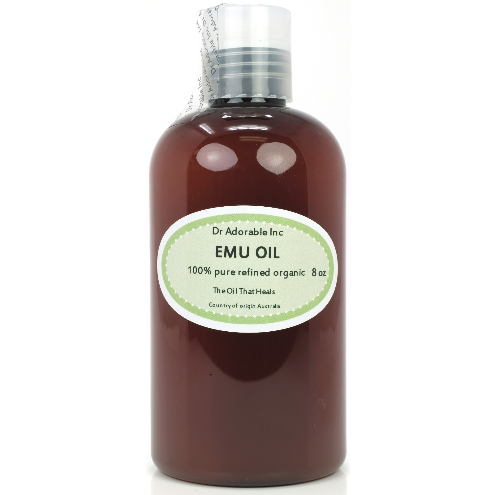 Emu Oil 100% Pure Oil Fully Refined Organic Pure Cosmetic Grade 2oz up to Gallon
