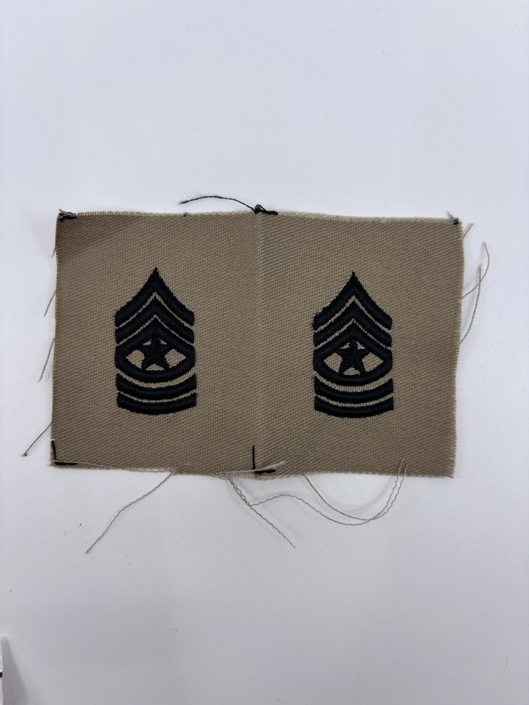 US Army Sergeant Major E9 Desert Cloth Patch