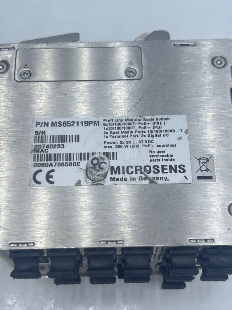 MICROSENS MS652119PM INDUSTRIAL GIGABIT SWITCH