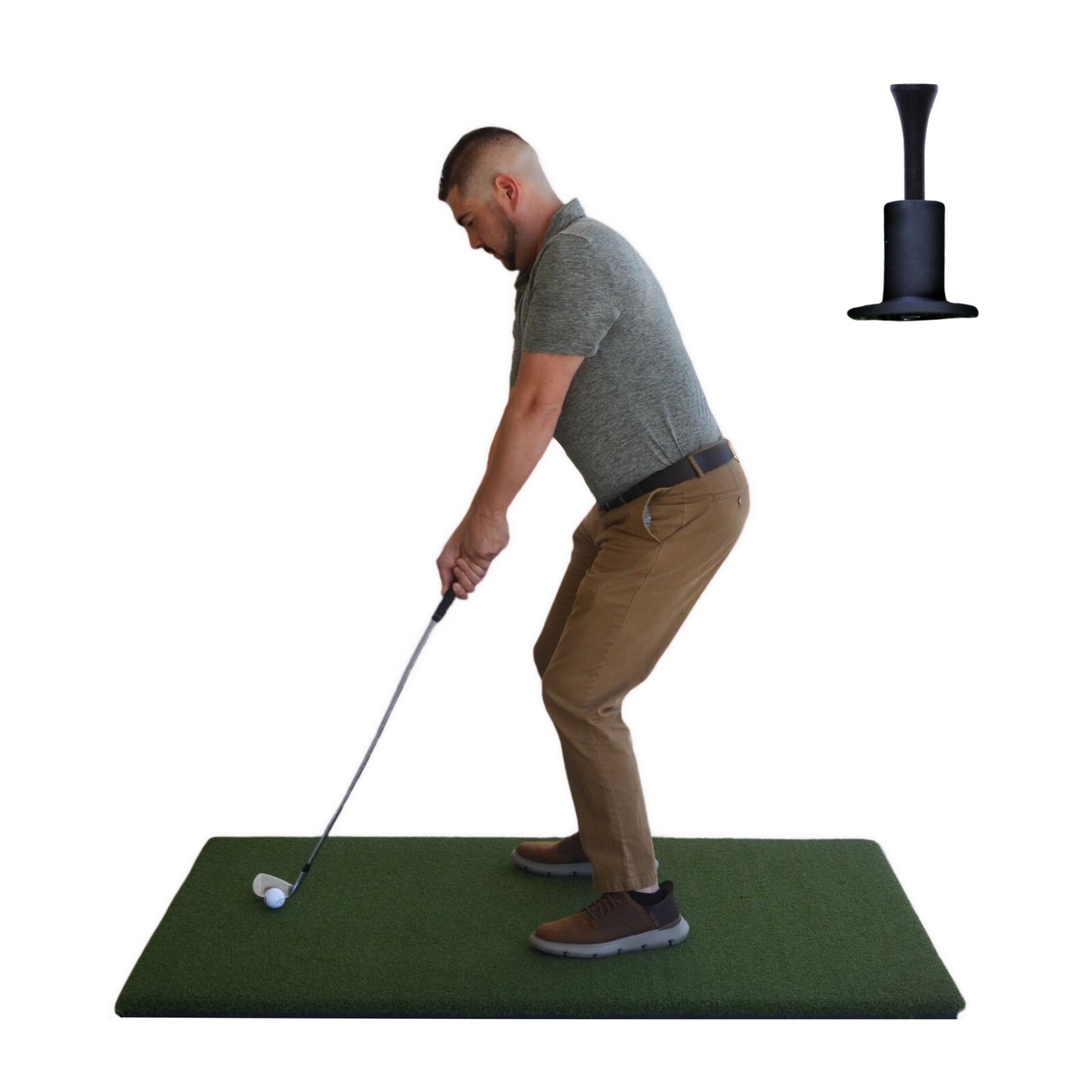 3x5 Country Club Elite® Golf Mat - New Range Hitting Mat w/ Turn & Lock Tee