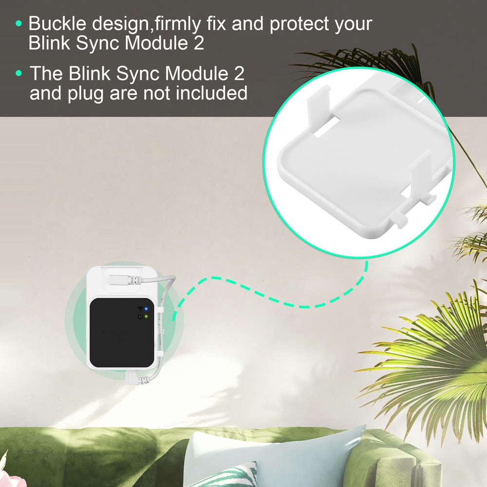Outlet Wall Mount Stand Fit For Blink Sync Module2, Mounting Bracket Holder