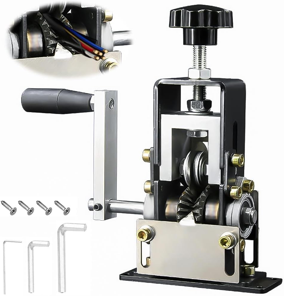 Automatic Copper Wire Stripper Machine, Pelador de Cable Electrico, Black
