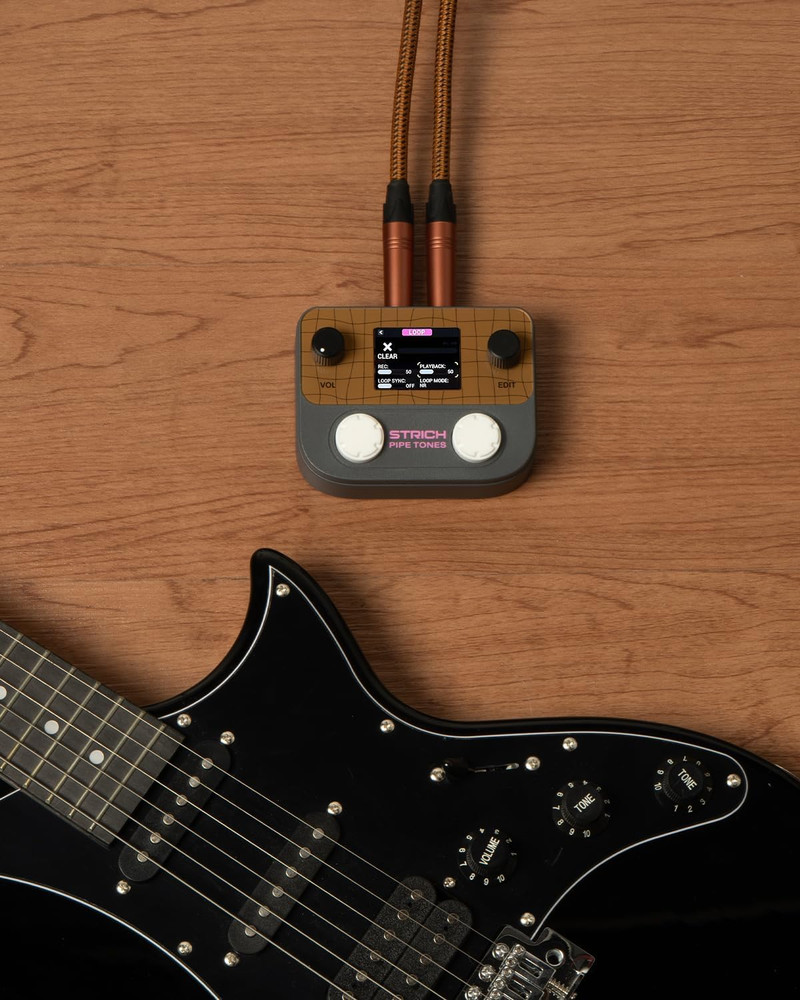 Pipe Tones Pocket Multi-Effects Processor for Guitar and Bass with 10 Effect Mod