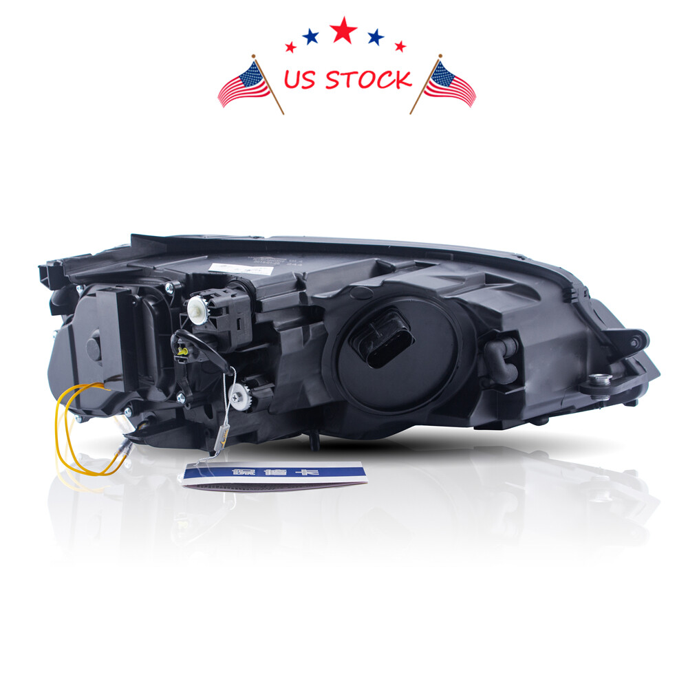 RED Projector Headlights with LED Switchback DRL for 2015-2017 MK7 VW Golf