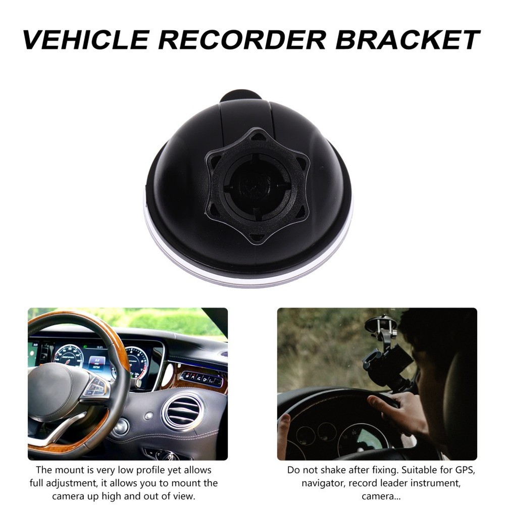 2 Pcs Driving Recorder Suction Cup Bracket Windshield Camera Holder Dash Mounts