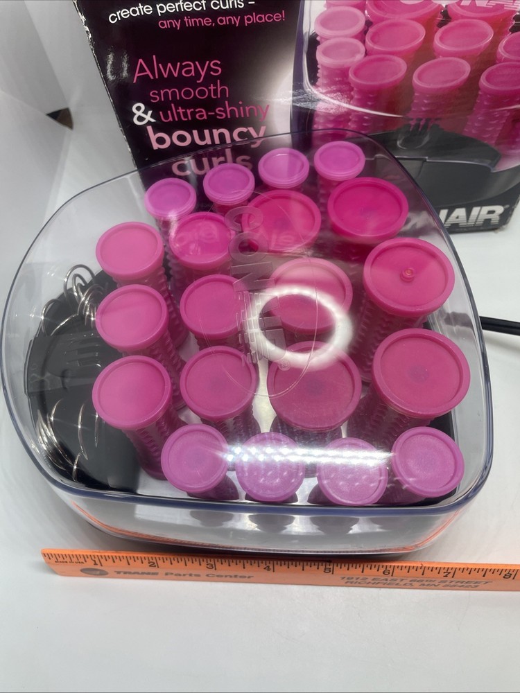 2016 Conair 20 Multi-Sized Rollers Big Style Small Case Pink Curlers