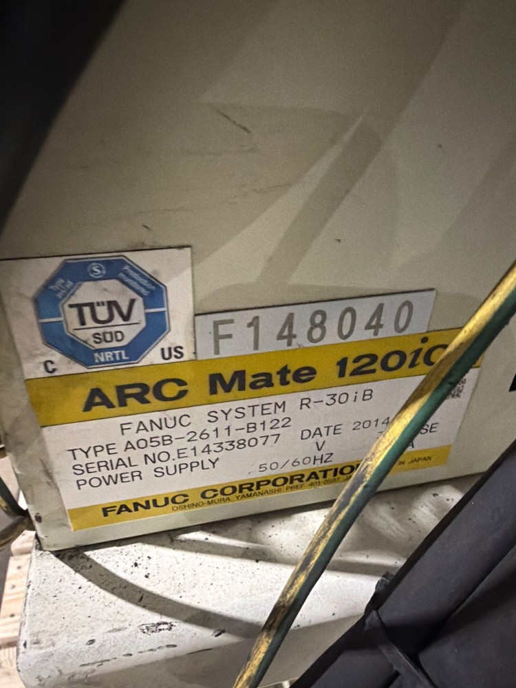 FANUC ArcMate 120iC Robot Complete w/ R‑30iB Controller & Fronius Welding System