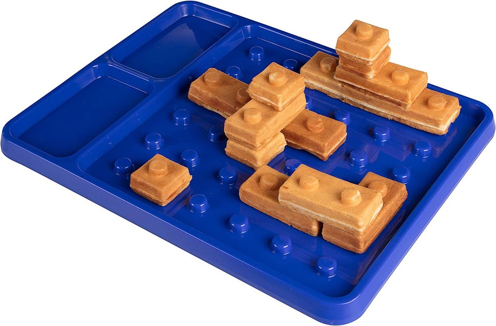Brick Building Construction Eating Plate Stack & Build Your Brick Shaped