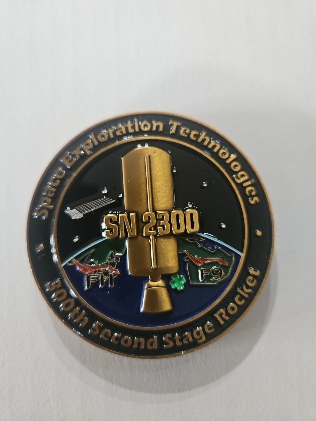 SpaceX - 300th Merlin D Vacuum Engine Commemorative Coin 2.5"