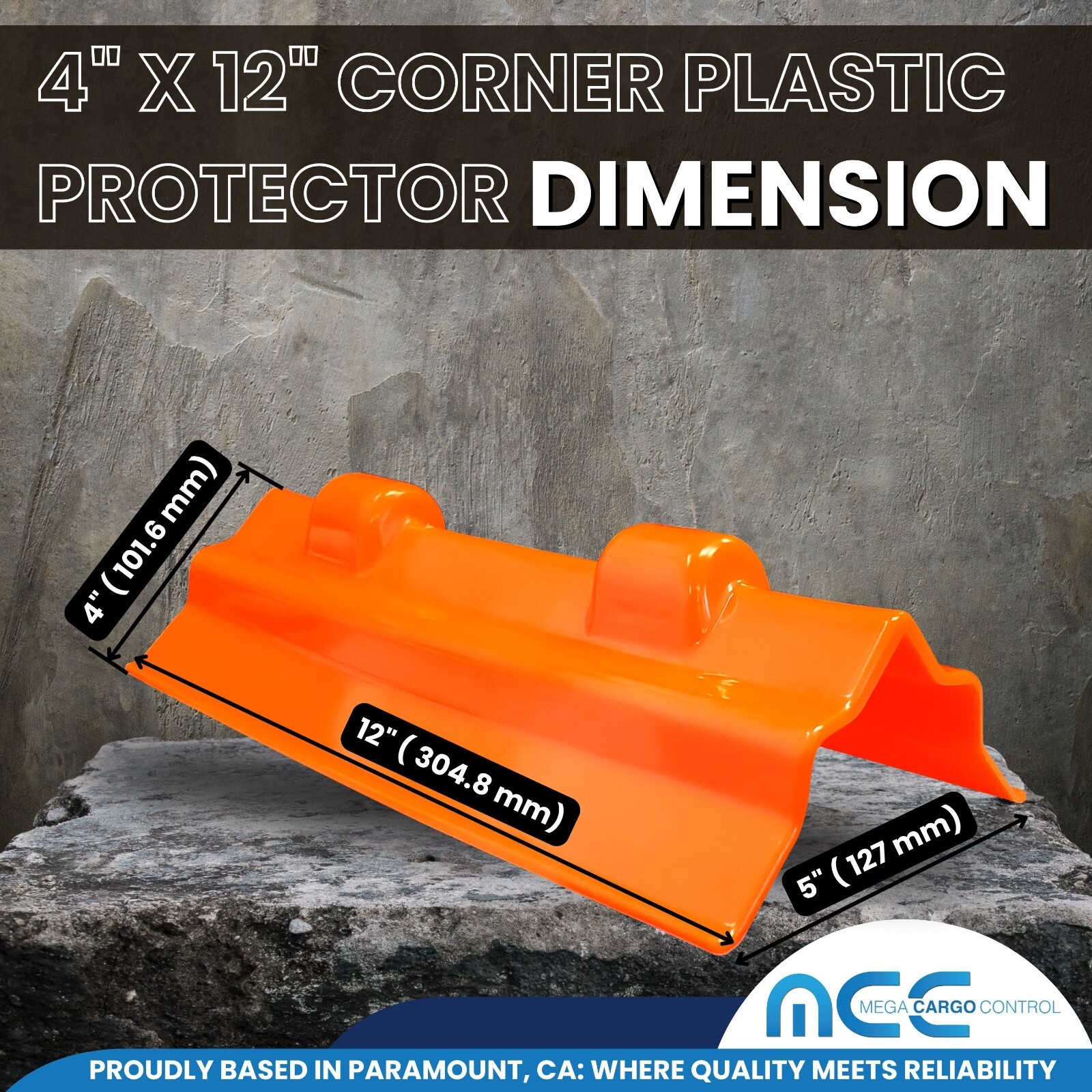 40 Pack 4" x 12" Plastic Corner Edge Protector For Flatbed Tow Truck Trailer