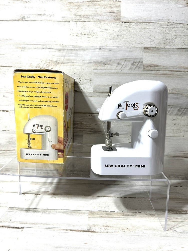 Provo Craft PC Tools Sew Crafty Mini Sewing Machine Hand Held Working Condition