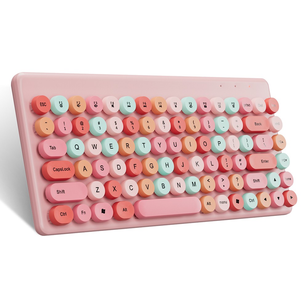 2.4G Pink Wireless Keyboard & Mouse For Windows PC Mac Universal Android