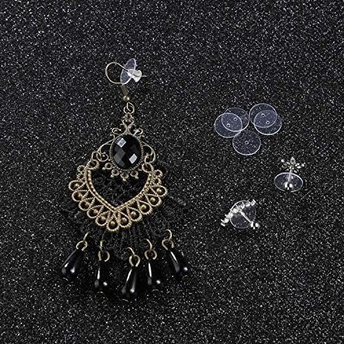 200 Durable Plastic Clear Discs for Earrings - Comfort and Support Solutions