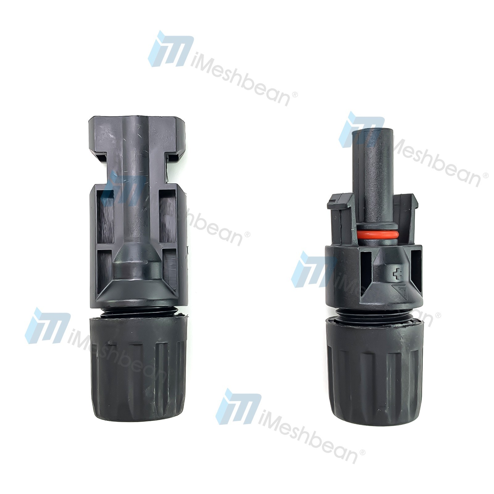 50ft Black+Red 10AWG Solar Panel Extension Cable Flexible PV Wire w/ Connectors