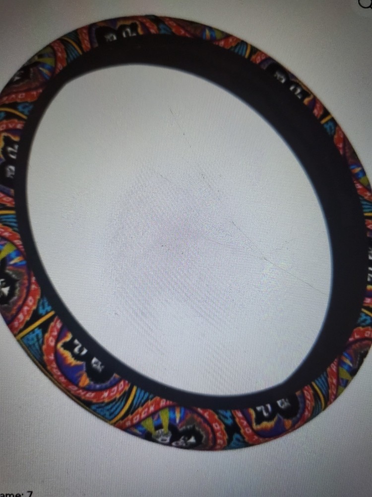 KISS STEERING WHEEL COVER  ROCK & ROLL OVER DESIGN