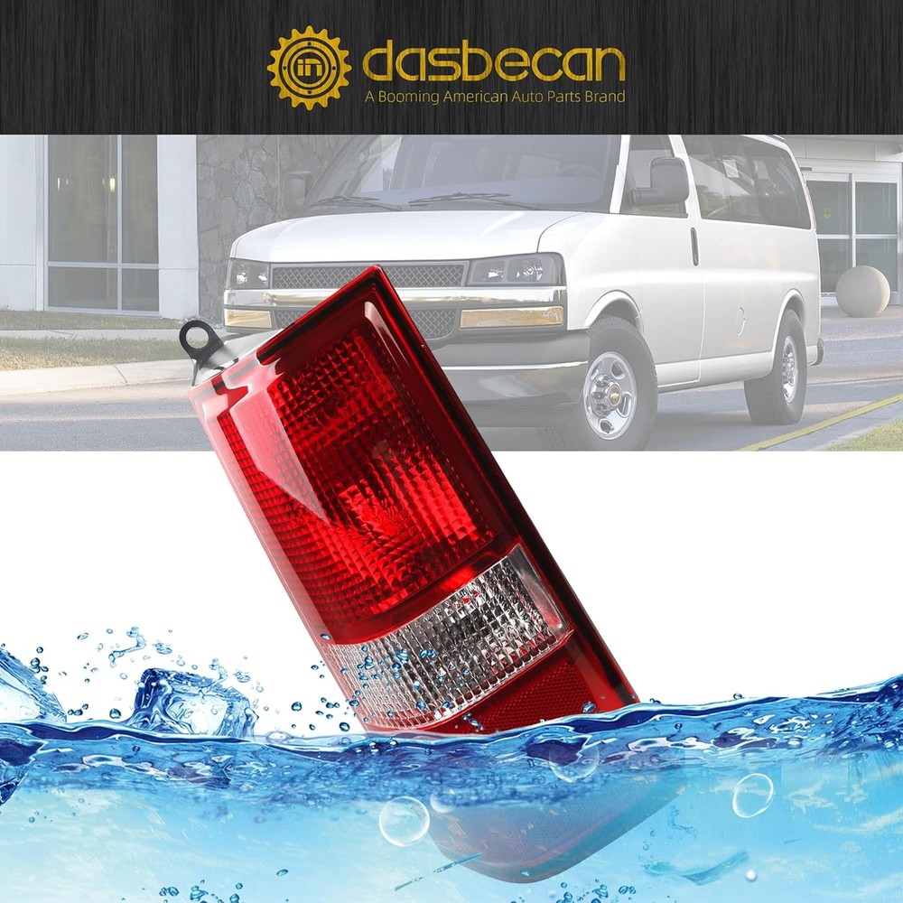 Tail Light Compatible With 2003-2023 Chevy Express GMC Savana Left Driver Side