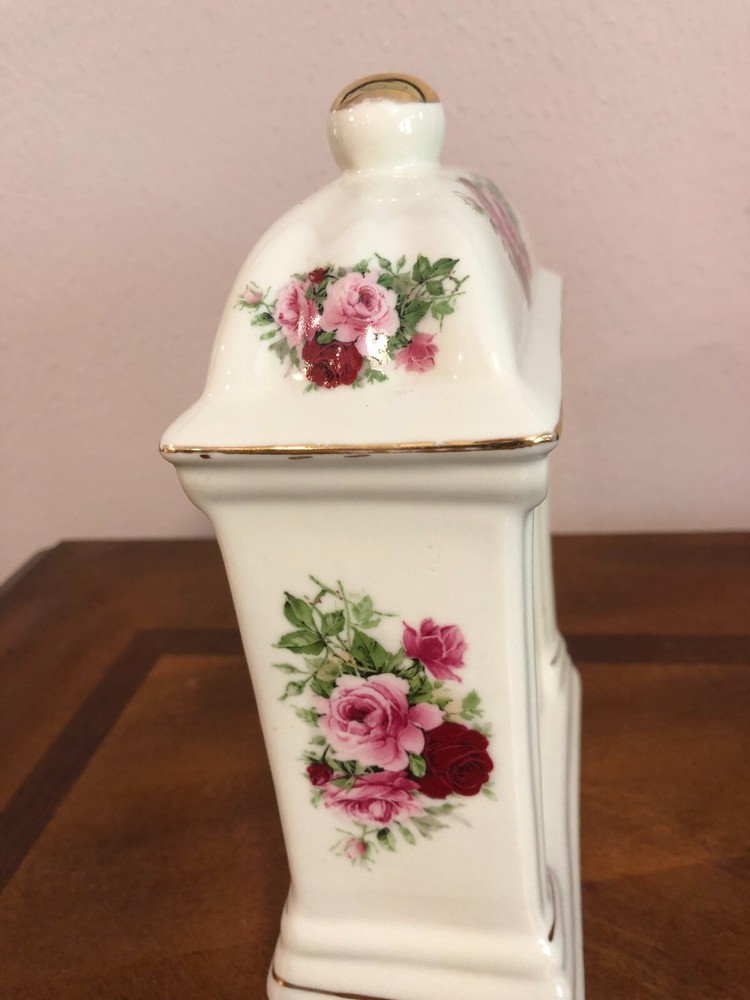 FORMALITIES BY BAUM BROS PORCELAIN/CERAMIC QUARTZ MANTLE CLOCK