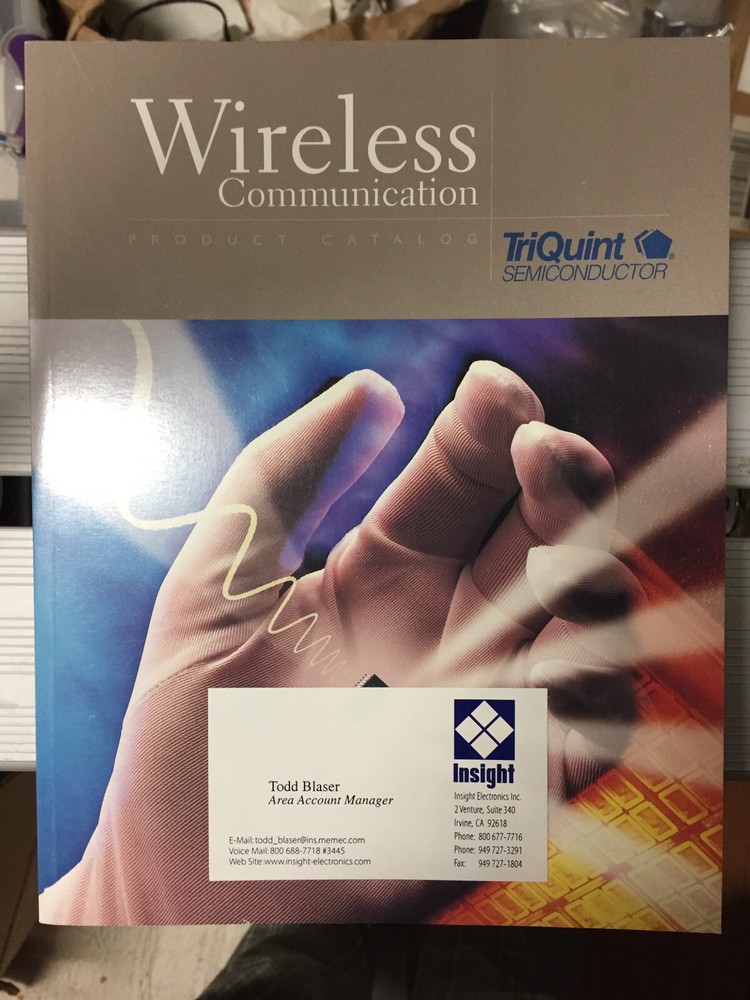 Data Book = TriQuint Datacom Telecom Wireless Timing Semiconductor Products 1998