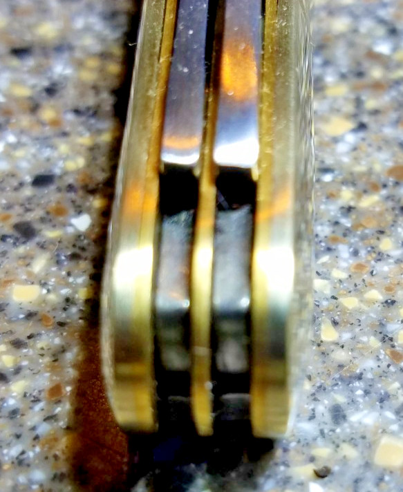 Rough Rider RR346, Barlow Imitation Abalone, 3-3/8", 2-Blades, Engraved Bolster