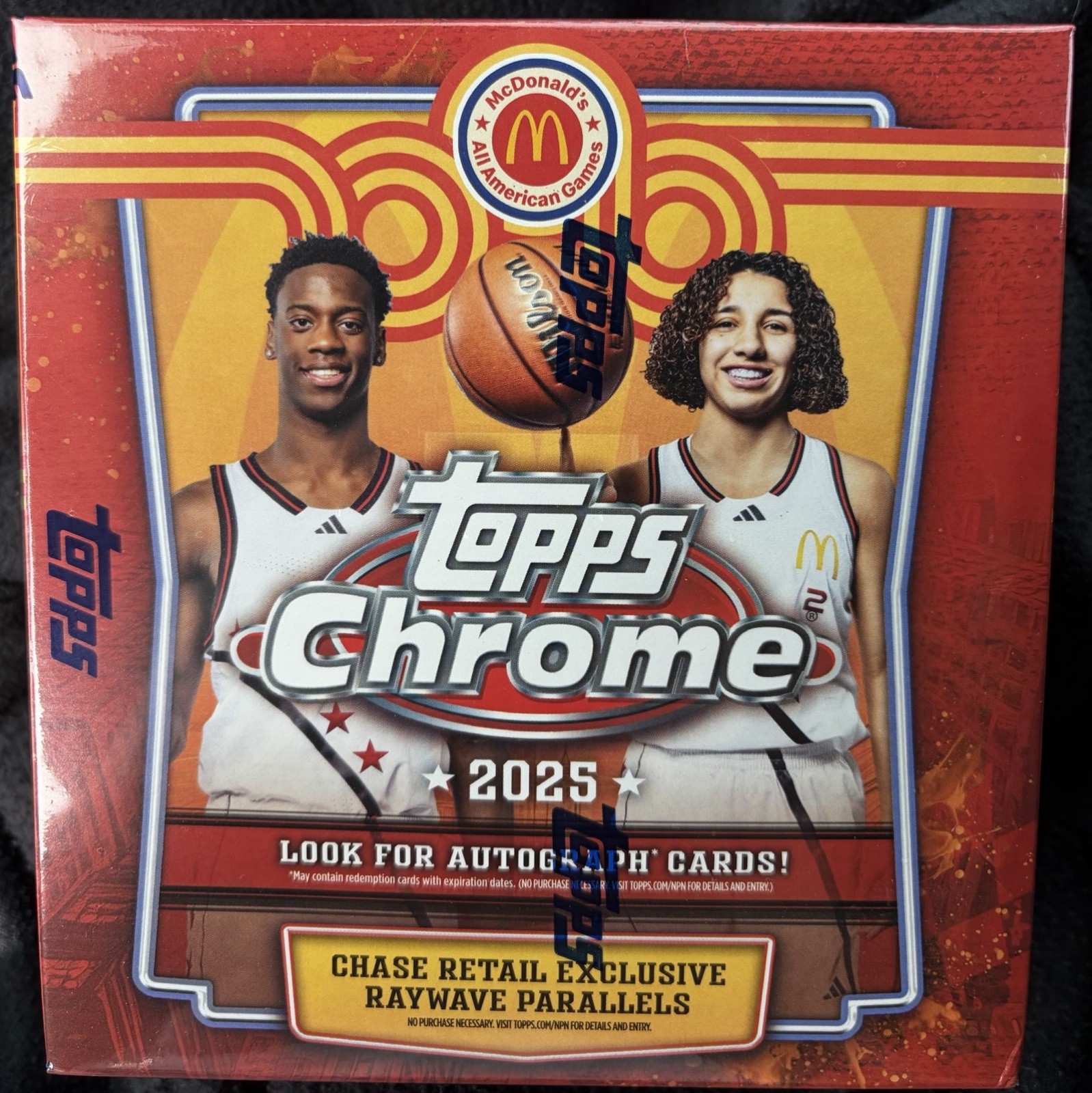 2025 TOPPS CHROME McDonald's All-American MEGA BOX (50 cards) Basketball