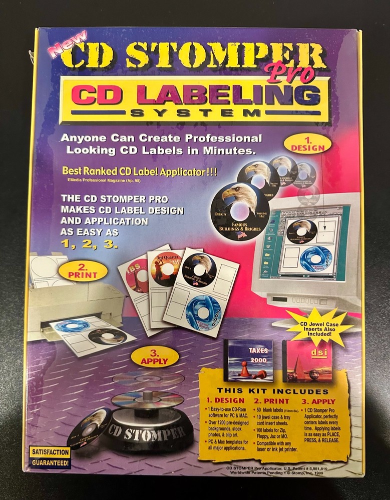 CD Stomper Pro CD-R Labeling System *NEW/SEALED*