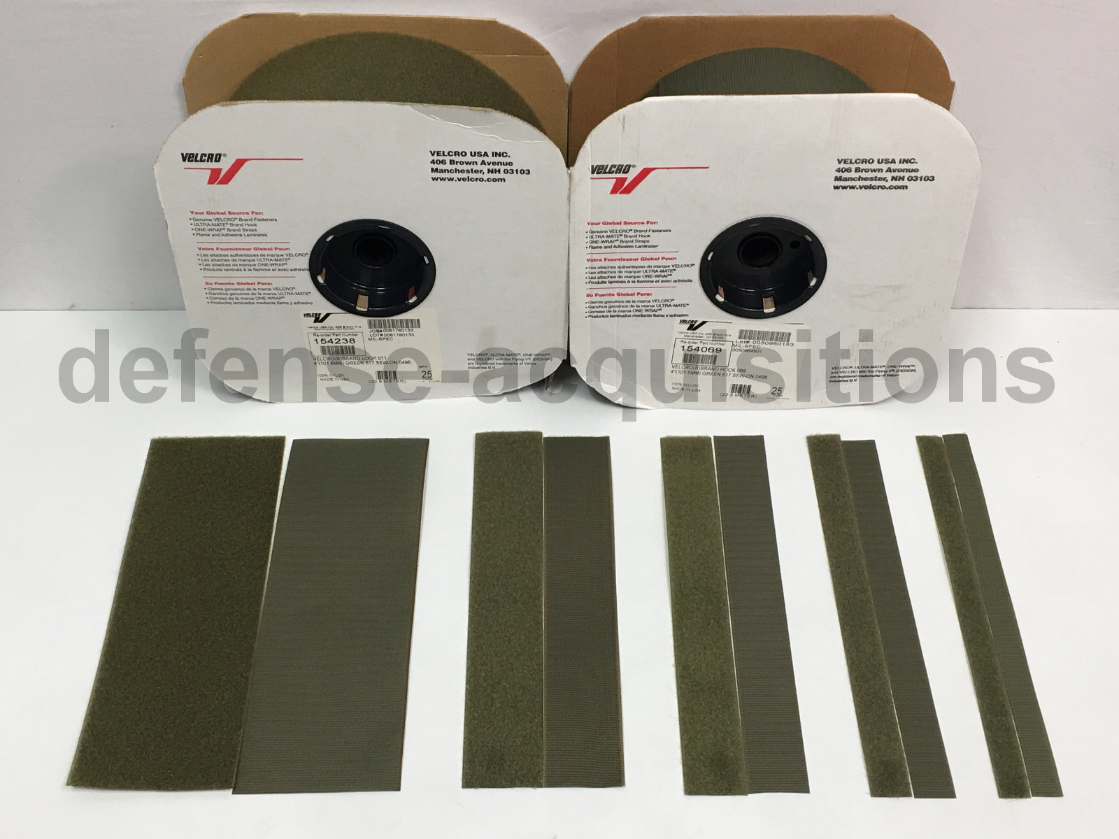VELCRO® Brand HOOK and LOOP Fastener- Sew On Mil-Spec Military tape RANGER GREEN