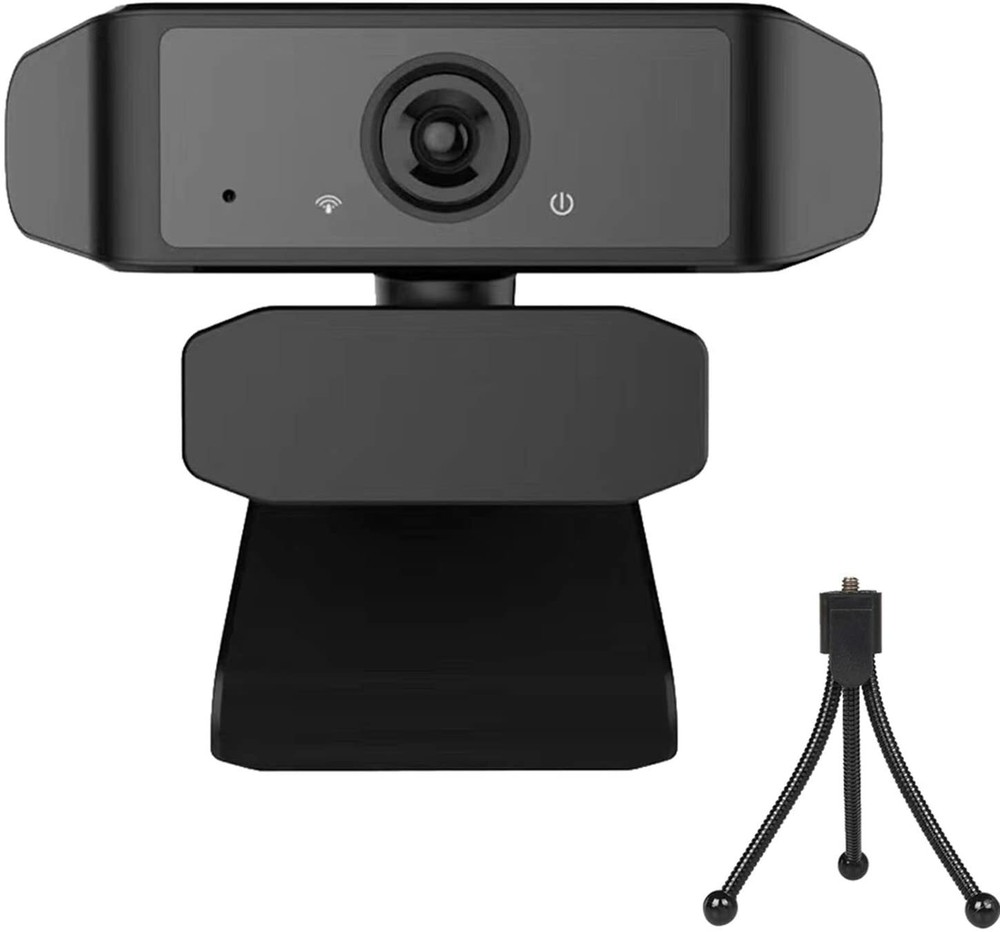 1080P HD USB Webcam for PC Desktop Laptop Web Camera w Microphone & Tripod