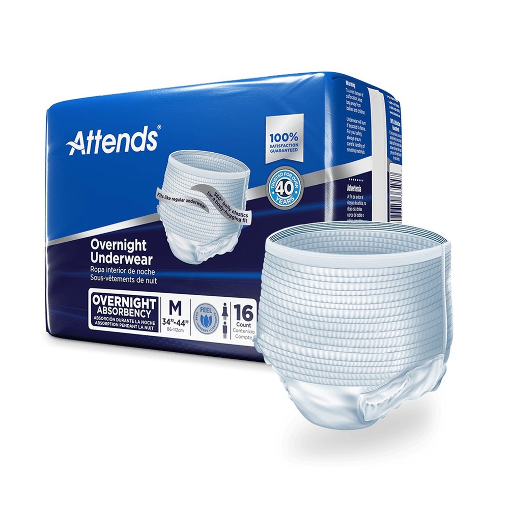 Attends Disposable Underwear Medium Severe 64 Ct