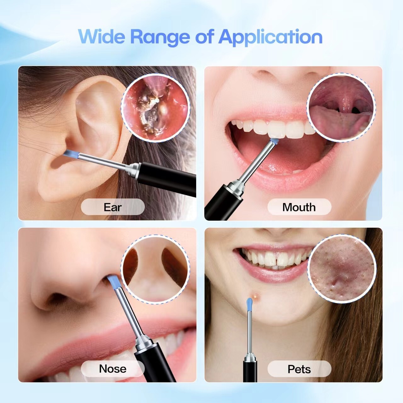 Hot gift Ear Wax Remover Tool Otoscope Ear Pick Scoop With 1296 HD Camera